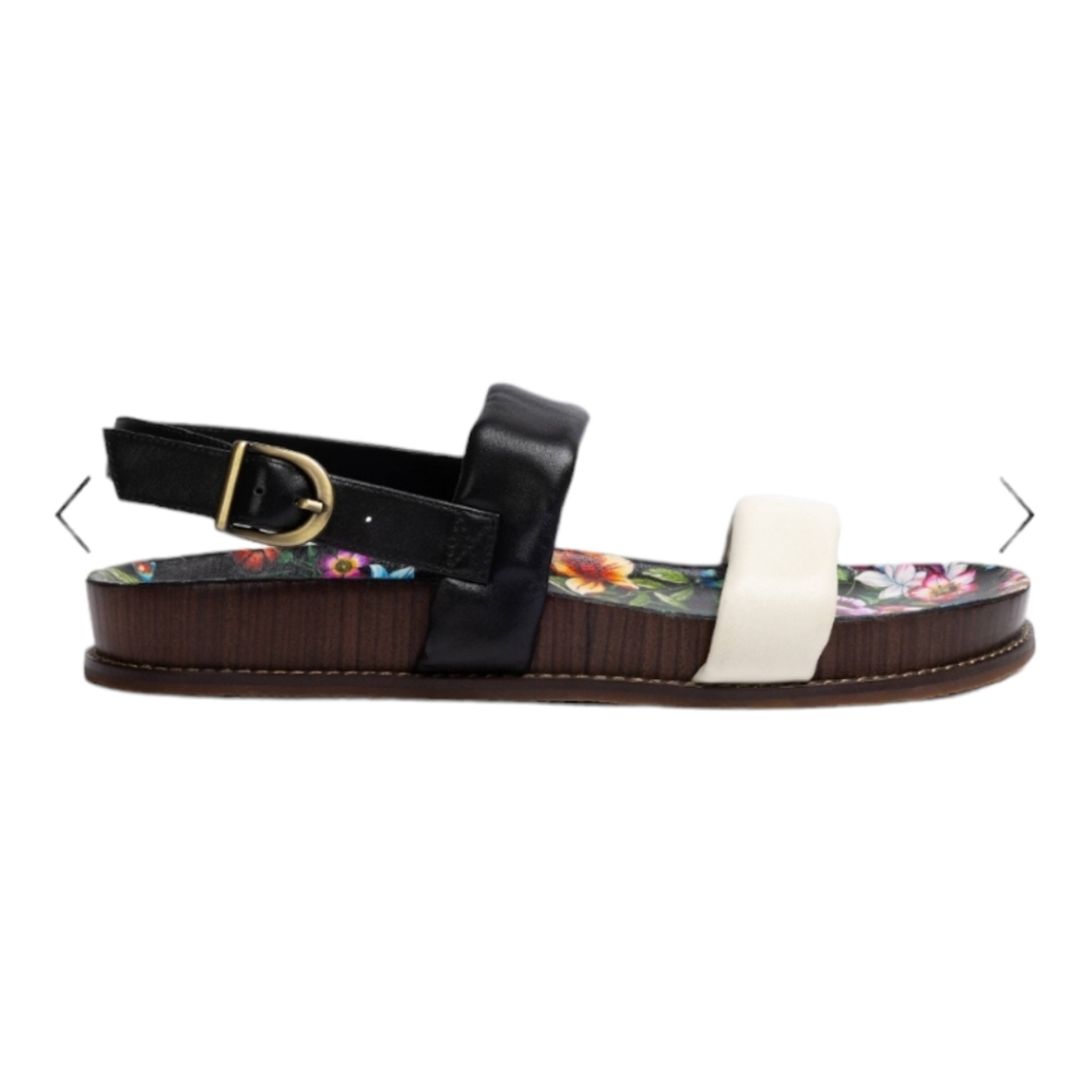 Johnny Was Double Band Leather Sandal Women's *New‎ w/box* - Picture 3 of 5